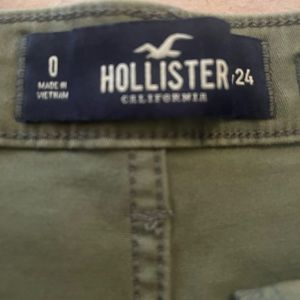 Hollister Green denim skirt W24